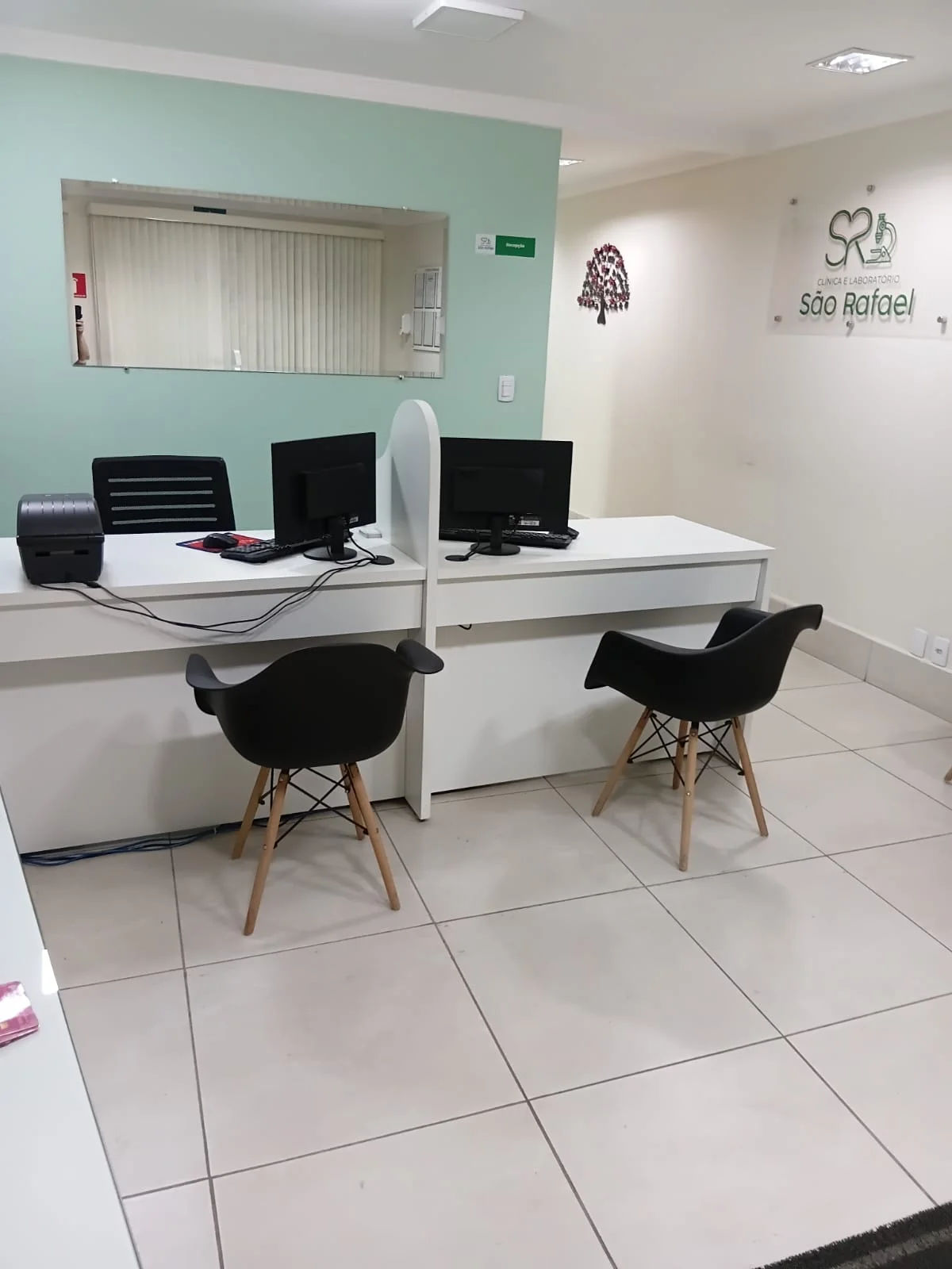 Recepção da Clínica e Laboratório São Rafael